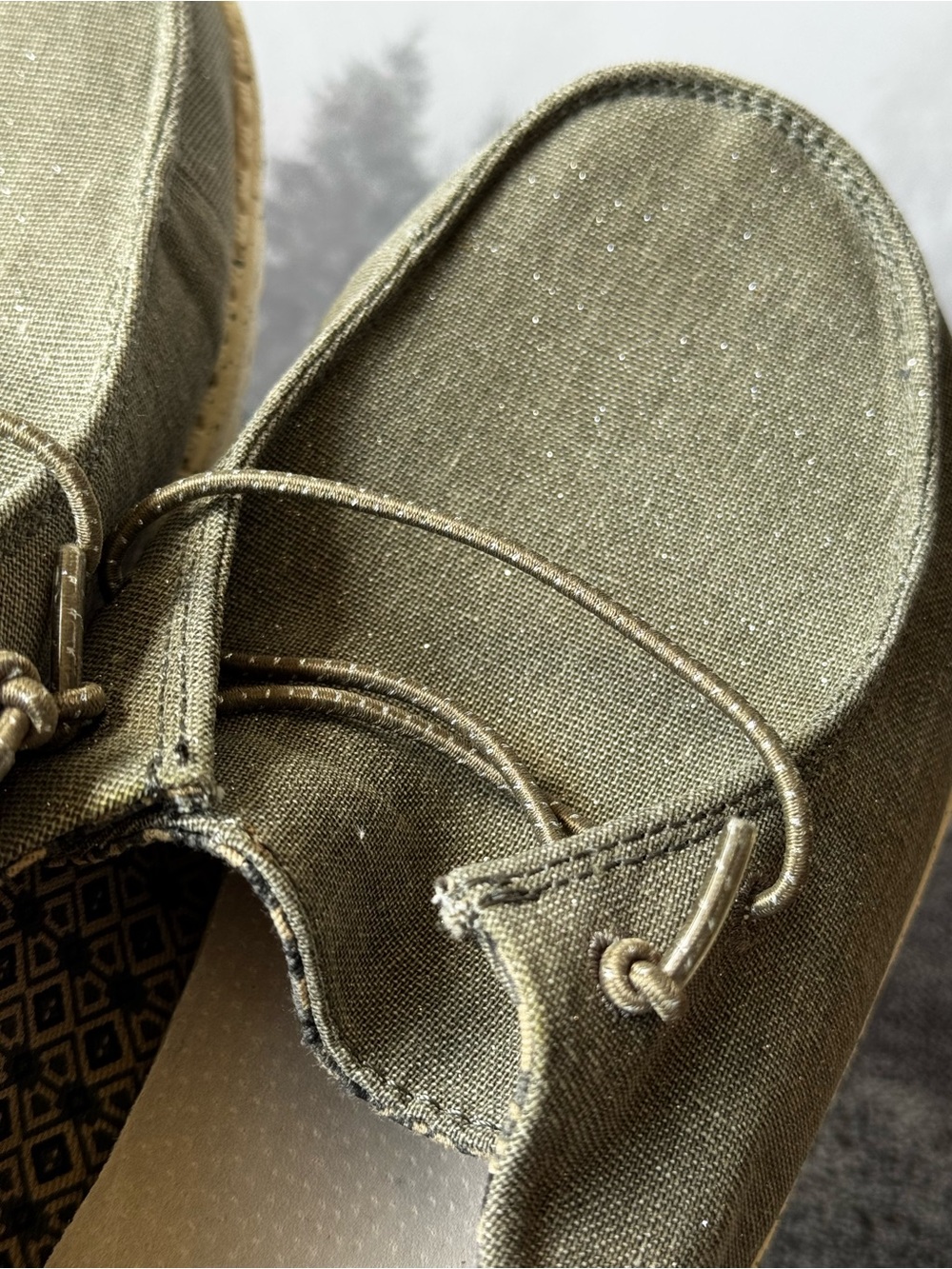 Hey Dude Casual Slip-On’s in Sparkle Green - Picture 7 of 7
